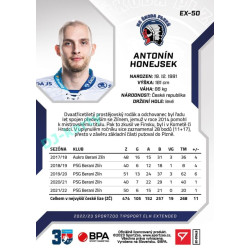 2022/23 Sportzoo ELH Extended #EX-50 Antonín Honejsek