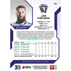 2022/23 Sportzoo ELH 1. série #151 Jan Piskáček Blue xx/99