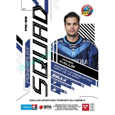 2024/25 Sportzoo ELH 2. serie #PS-59 Marek Kalus Powerplay Squad