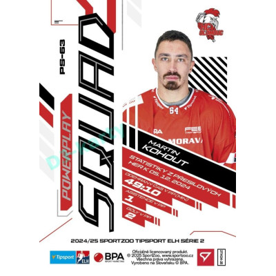 2024/25 Sportzoo ELH 2. serie #PS-63 Martin Kohout Powerplay Squad