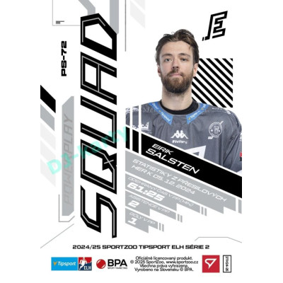 2024/25 Sportzoo ELH 2. serie #PS-72 Eirik Salsten Powerplay Squad