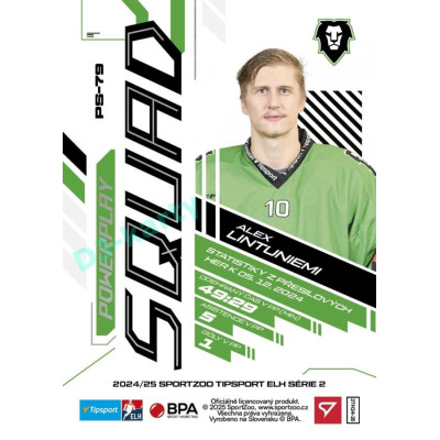 2024/25 Sportzoo ELH 2. serie #PS-79 Alex Lintuniemi Powerplay Squad