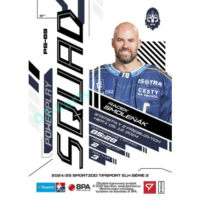 2024/25 Sportzoo ELH 2. serie #PS-89 Radek Smoleňák Powerplay Squad