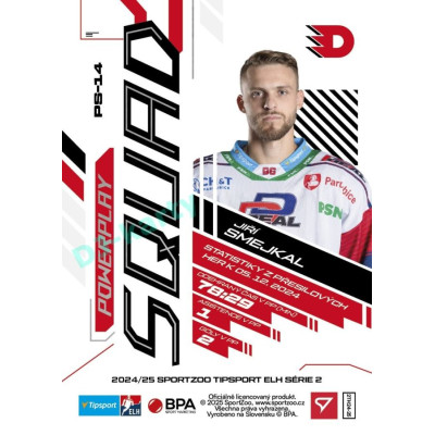 2024/25 Sportzoo ELH 2. serie #PS-14 Jiří Smejkal Powerplay Squad