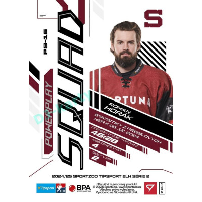 2024/25 Sportzoo ELH 2. serie #PS-16 Roman Horák Powerplay Squad