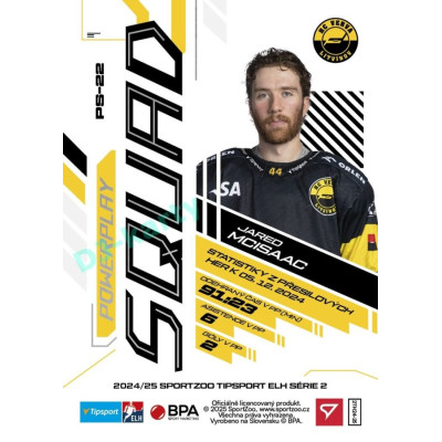 2024/25 Sportzoo ELH 2. serie #PS-22 Jared McIsaac Powerplay Squad