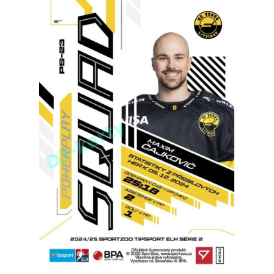2024/25 Sportzoo ELH 2. serie #PS-23 Maxim Čajkovič Powerplay Squad