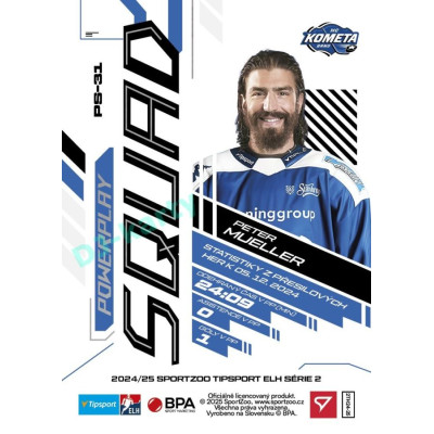 2024/25 Sportzoo ELH 2. serie #PS-31 Peter Mueller Powerplay Squad