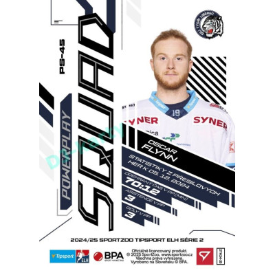 2024/25 Sportzoo ELH 2. serie #PS-45 Oscar Flynn Powerplay Squad