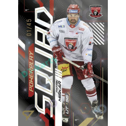 2024/25 Sportzoo ELH 2. serie #PS-52 Patrik Miškář Powerplay Squad Golden Fireworks xx/45