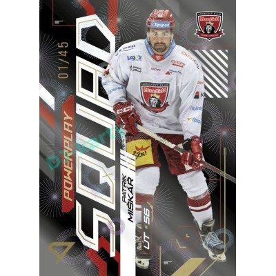 2024/25 Sportzoo ELH 2. serie #PS-52 Patrik Miškář Powerplay Squad Golden Fireworks xx/45