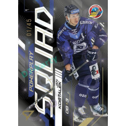 2024/25 Sportzoo ELH 2. serie #PS-54 Jan Košťálek Powerplay Squad Golden Fireworks xx/45