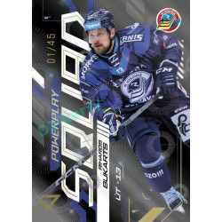 2024/25 Sportzoo ELH 2. serie #PS-57 Rihards Bukarts Powerplay Squad Golden Fireworks xx/45
