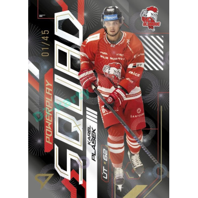 2024/25 Sportzoo ELH 2. serie #PS-66 Karel Plášek Powerplay Squad Golden Fireworks xx/45