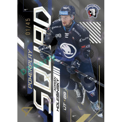 2024/25 Sportzoo ELH 2. serie #PS-74 Adrián Holešinský Powerplay Squad Golden Fireworks xx/45