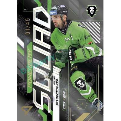 2024/25 Sportzoo ELH 2. serie #PS-80 Filip Pyrochta Powerplay Squad Golden Fireworks xx/45