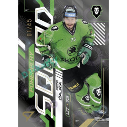 2024/25 Sportzoo ELH 2. serie #PS-82 Petr Čajka Powerplay Squad Golden Fireworks xx/45