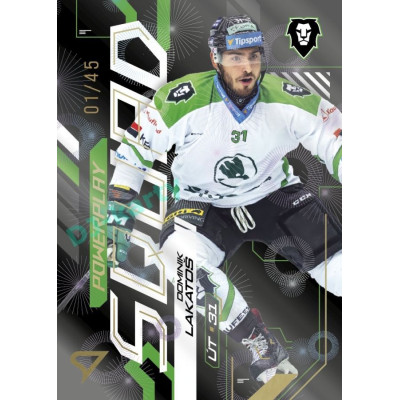 2024/25 Sportzoo ELH 2. serie #PS-84 Dominik Lakatoš Powerplay Squad Golden Fireworks xx/45