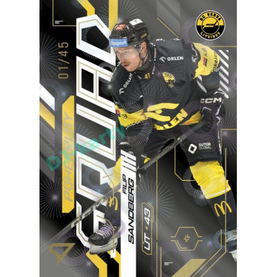 2024/25 Sportzoo ELH 2. serie #PS-27 Filip Sandberg Powerplay Squad Golden Fireworks xx/45