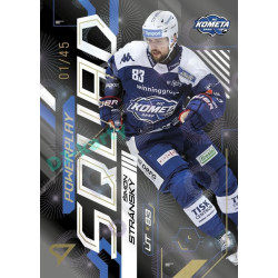 2024/25 Sportzoo ELH 2. serie #PS-33 Šimon Stránský Powerplay Squad Golden Fireworks xx/45