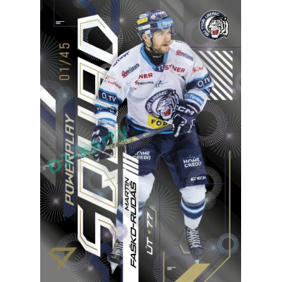 2024/25 Sportzoo ELH 2. serie #PS-43 Martin Faško-Rudáš Powerplay Squad Golden Fireworks xx/45