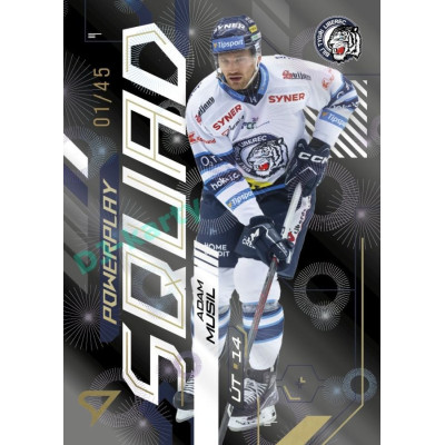 2024/25 Sportzoo ELH 2. serie #PS-47 Adam Musil Powerplay Squad Golden Fireworks xx/45