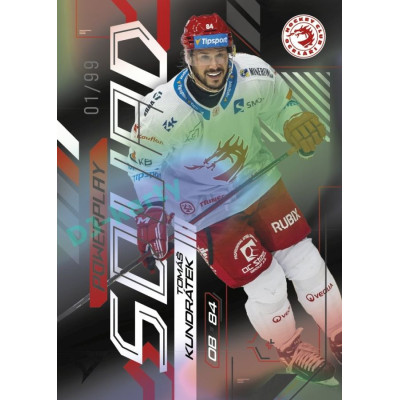 2024/25 Sportzoo ELH 2. serie #PS-01 Tomáš Kundrátek Powerplay Squad Black Rainbow xx/99