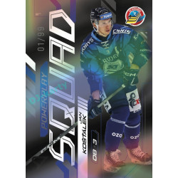2024/25 Sportzoo ELH 2. serie #PS-54 Jan Košťálek Powerplay Squad Black Rainbow xx/99