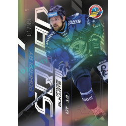 2024/25 Sportzoo ELH 2. serie #PS-57 Rihards Bukarts Powerplay Squad Black Rainbow xx/99