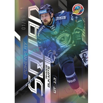2024/25 Sportzoo ELH 2. serie #PS-57 Rihards Bukarts Powerplay Squad Black Rainbow xx/99