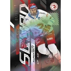 2024/25 Sportzoo ELH 2. serie #PS-07 Daniel Kurovský Powerplay Squad Black Rainbow xx/99