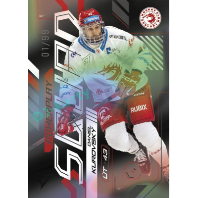 2024/25 Sportzoo ELH 2. serie #PS-07 Daniel Kurovský Powerplay Squad Black Rainbow xx/99