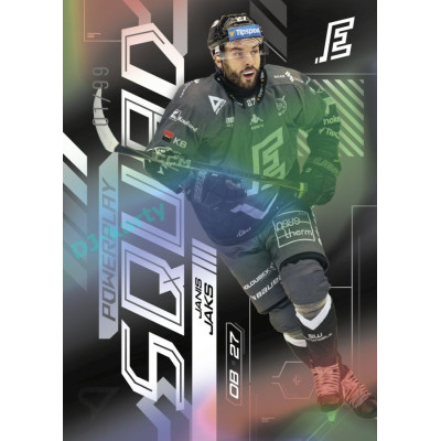 2024/25 Sportzoo ELH 2. serie #PS-67 Janis Jaks Powerplay Squad Black Rainbow xx/99