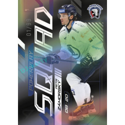 2024/25 Sportzoo ELH 2. serie #PS-73 Petr Zámorský Powerplay Squad Black Rainbow xx/99