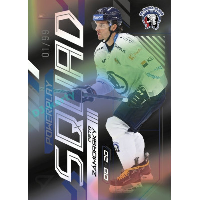 2024/25 Sportzoo ELH 2. serie #PS-73 Petr Zámorský Powerplay Squad Black Rainbow xx/99