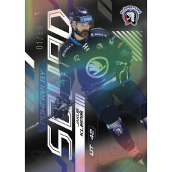2024/25 Sportzoo ELH 2. serie #PS-75 Jakub Klepiš Powerplay Squad Black Rainbow xx/99