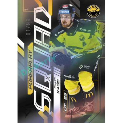 2024/25 Sportzoo ELH 2. serie #PS-24 David Kaše Powerplay Squad Black Rainbow xx/99