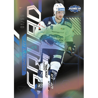 2024/25 Sportzoo ELH 2. serie #PS-34 Adam Zbořil Powerplay Squad Black Rainbow xx/99