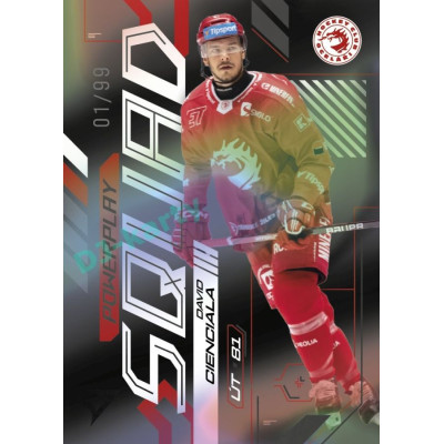 2024/25 Sportzoo ELH 2. serie #PS-04 David Cienciala Powerplay Squad Black Rainbow xx/99