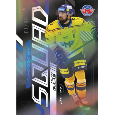 2024/25 Sportzoo ELH 2. serie #PS-37 Milan Gulaš Powerplay Squad Black Rainbow xx/99