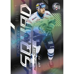 2024/25 Sportzoo ELH 2. serie #PS-43 Martin Faško-Rudáš Powerplay Squad Black Rainbow xx/99