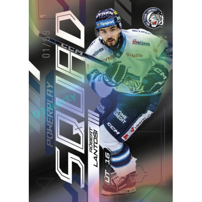 2024/25 Sportzoo ELH 2. serie #PS-46 Róbert Lantoši Powerplay Squad Black Rainbow xx/99