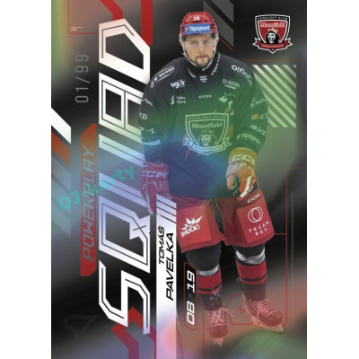2024/25 Sportzoo ELH 2. serie #PS-49 Tomáš Pavelka Powerplay Squad Black Rainbow xx/99