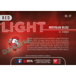 2022/23 Sportzoo ELH 2. série #RL-27 Rostislav Olesz Red Light