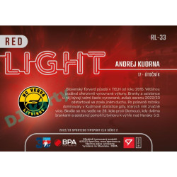 2022/23 Sportzoo ELH 2. série #RL-33 Andrej Kudrna Red Light