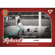 2023 Sportzoo Dekády fotbalové ligy #R-005 NEJČASTĚJI SESTUPUJÍCÍ KLUB Rekord!