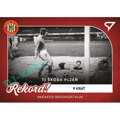 2023 Sportzoo Dekády fotbalové ligy #R-005 NEJČASTĚJI SESTUPUJÍCÍ KLUB Rekord!