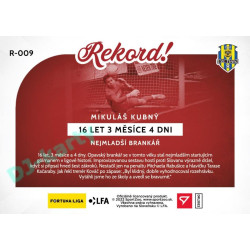2023 Sportzoo Dekády fotbalové ligy #R-009 NEJMLADŠÍ BRANKÁŘ Rekord!