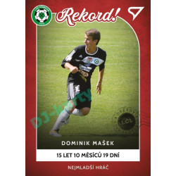 2023 Sportzoo Dekády fotbalové ligy #R-008 NEJMLADŠÍ HRÁČ Rekord!