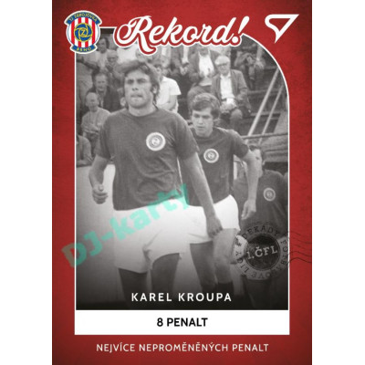 2023 Sportzoo Dekády fotbalové ligy #R-004 NEJVÍCE NEPROMĚNĚNÝCH PENALT Rekord!